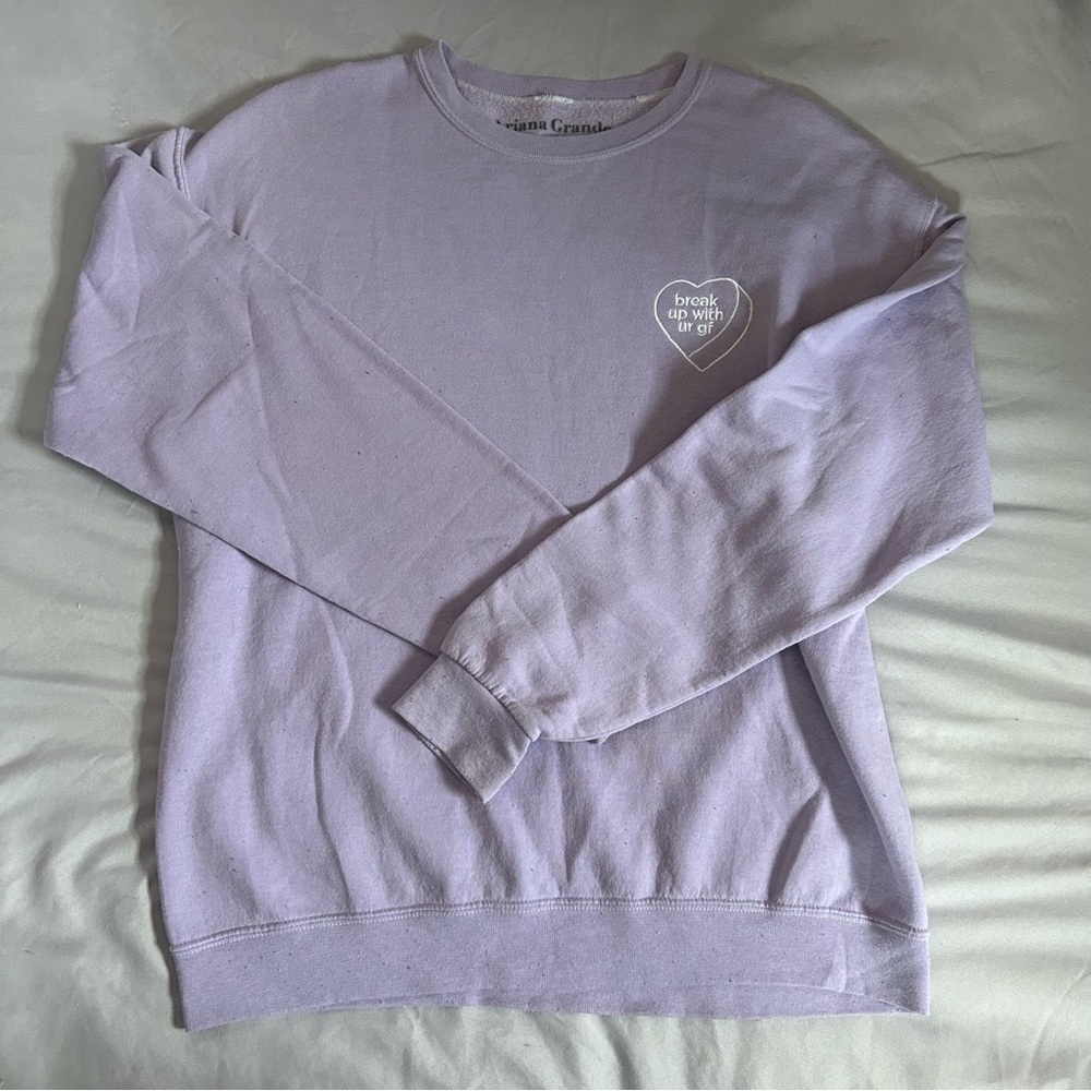 Ariana Grande “break up with ur gf” Crewneck